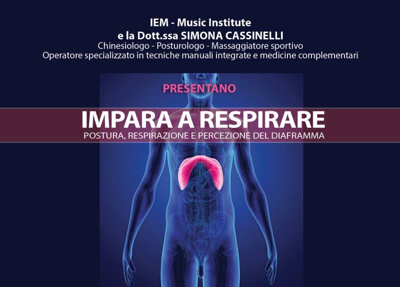 Corso di postura, respirazione e percezione del diaframma